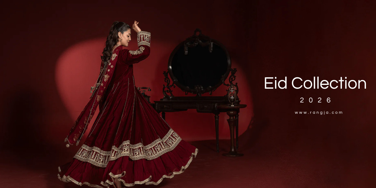 Pakistani Eid Dresses at Rang Jah with Elegant New Designs